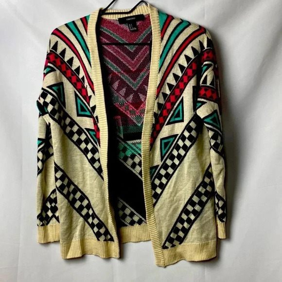 FOREVER 21 WOMENS SIZE SMALL OPEN FRONT CARDIGAN SWEATER EUC CLEAN - Picture 1 of 8